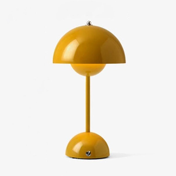 Nordisk Uppladdningsbar Blomma Bordslampa Sängbordslampa Bordslampa Svamp Sovrum Bordsdekoration Nattbordslampa Nattlampor[hk]