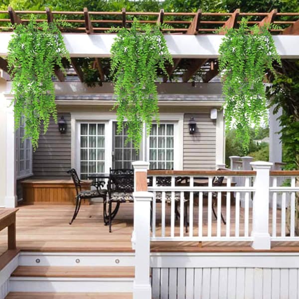 2 stk. kunstige planter Boston Fern, kunstige planter