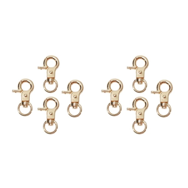 1/2/3/5 4 st Zinklegering Hummerlås Vridbara Trigger Clips Gyllene 30mm Golden 30mm 2Set