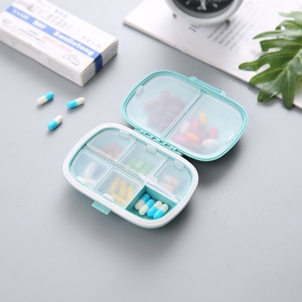 Medisinsk boks / dosett / dosering piller dose medisin boks 8 rom rosa