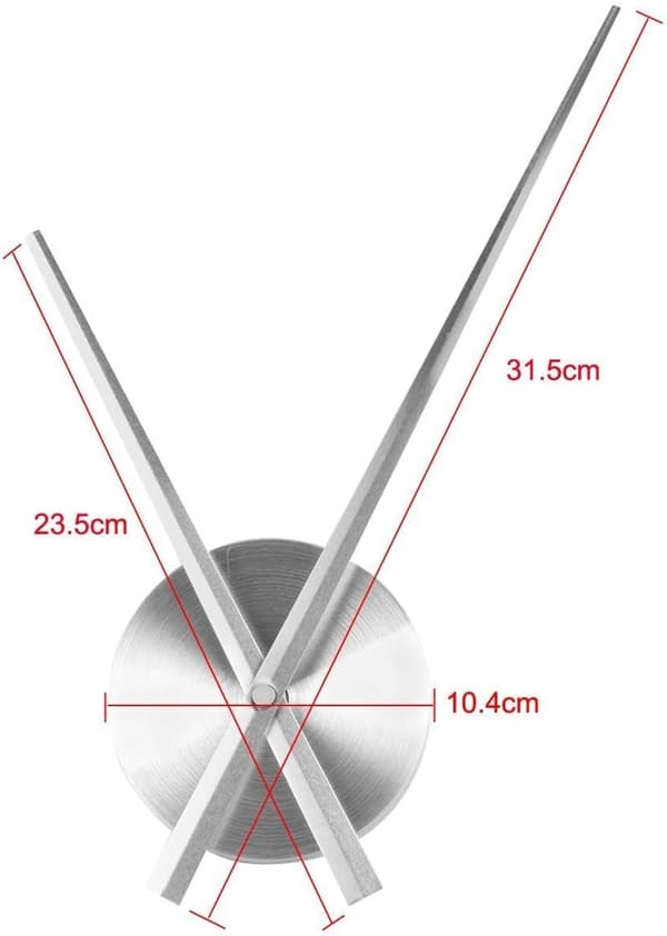 Stora DIY 3D-klockvisare för väggklockor och kvartsurverkstillbehör