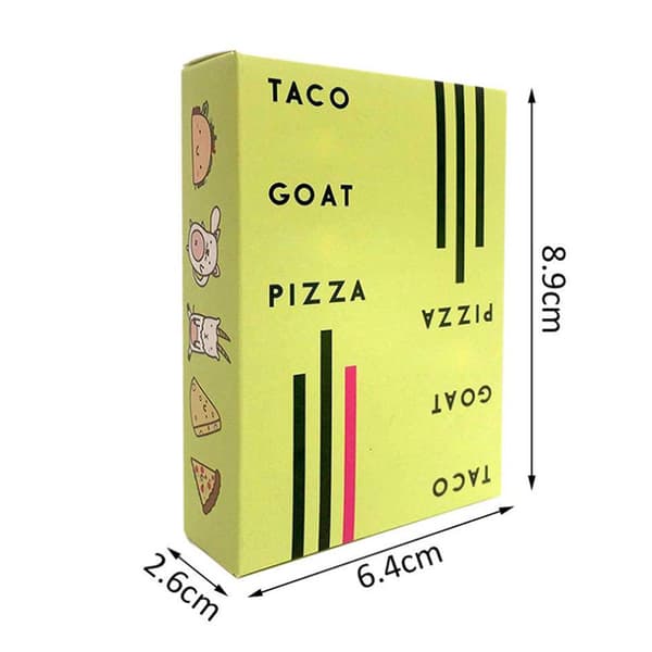 Taco Cat Goat Cheese Pizza -korttipeli moninpeleihin