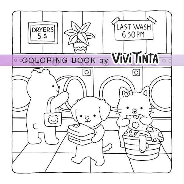 Fuzzy Friends: Bedårende Malebog med Dyr for Voksne og Teenagere (Fuzzy Friends Coloring) [CH]
