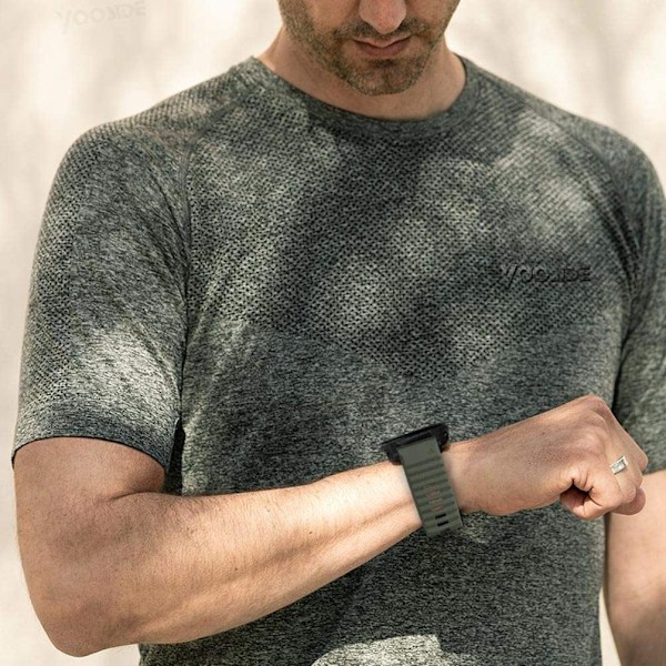 Garmin Fenix armband silikon Armégrön
