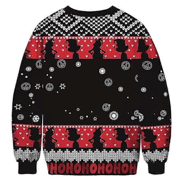 Dam Herr Par Jul Ful Jumper Tröja Grinch Tryck Rund Hals Pullover Tröja Långärmad Grön Monster AL A A L
