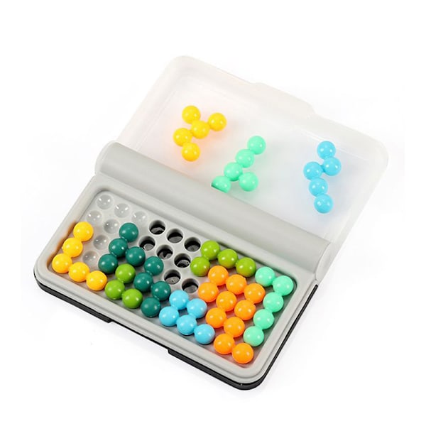 IQ Utfordringer 3D Puslespill Klassisk Pyramid Plate Pearl Logisk Min Hvit