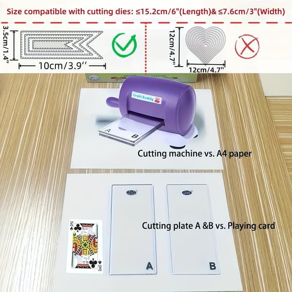 Craft Buddy Manuel Stanse- og Prægemaskine til Scrapbooking White