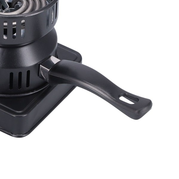 Elektrisk Vannpipe Kullgrill Multifunksjonell Bærbar Kaffe- og Tevarmeovn med Strømbryter Svart EU-kontakt 220V