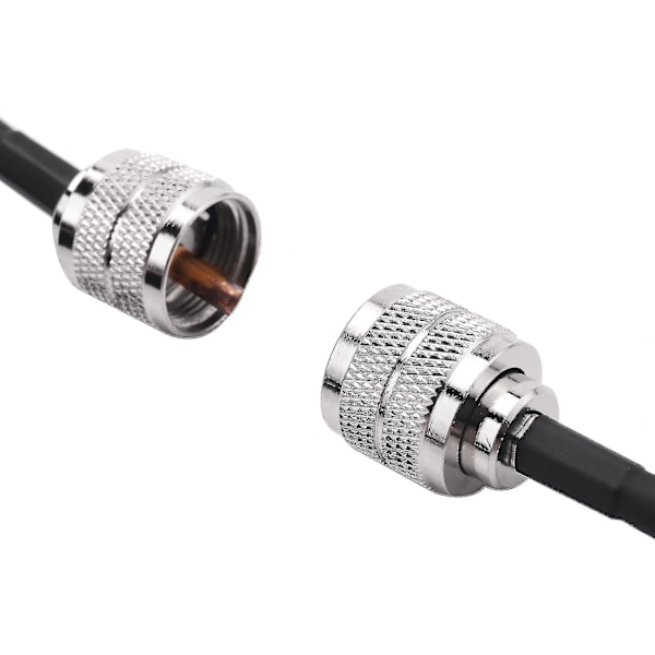 15m UHF Koaksialkabel RG58 Koaksialkabel PL259 Kabel 50 Ohm CB Radio Antennekabel UHF Han til UHF Han-dt