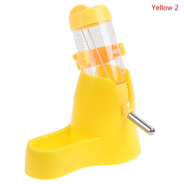 Hamster Vattenflaska Smådjurstillbehör Automatisk Matning Gul Yellow With kettle