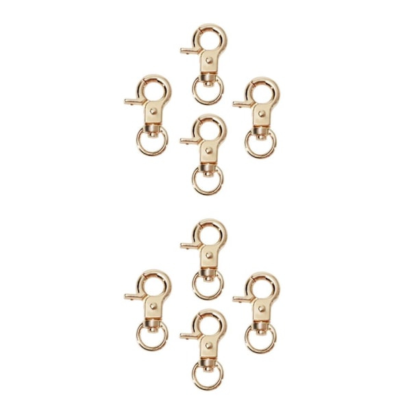 1/2/3/5 4 st Zinklegering Hummerlås Vridbara Trigger Clips Gyllene 30mm Golden 30mm 2Set