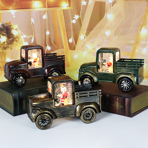 Jul Retro Bil Natlys LED Bord Dekorationsbelysning Jul
