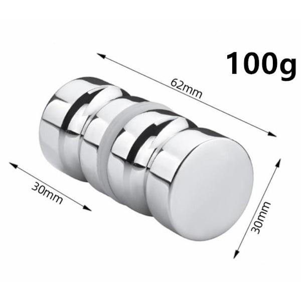 Duschdörrhandtag i Aluminiumlegering, Knopp, Spår, Handtag Knoppar för Badrum