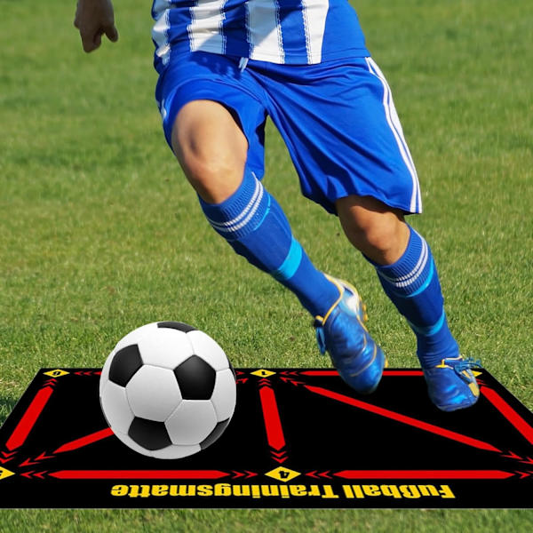 Fotbollsträningsmatta, 90 x 60 cm Fotboll Matta Bollkontroll, Halksäker Fotbollsträningsmatta 5