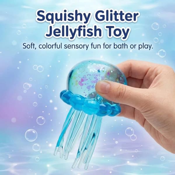 NeeDoh Jellyfish Jelly Squeeze Sensorisk Legetøj, egnet til børn og voksne[GPA] Pink