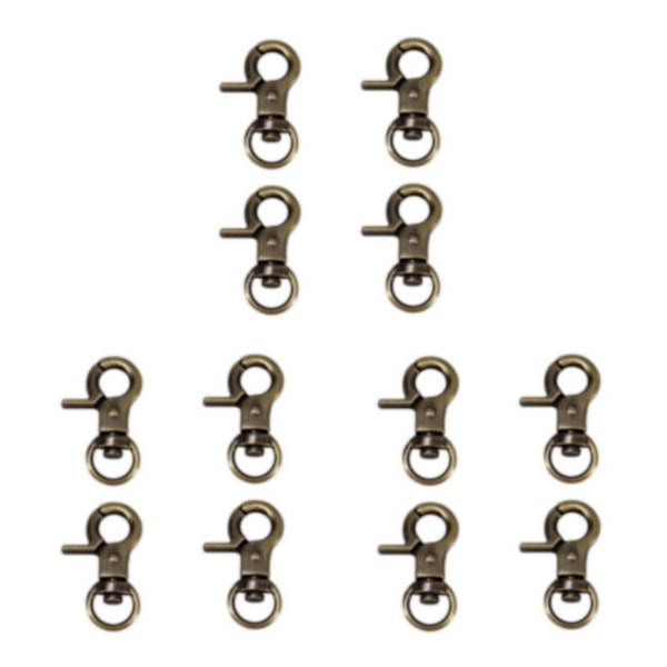 1/2/3/5 4 stk sinklegering hummerlås Swivel Trigger Clips Bronse 30mm Bronze 30mm 3Set