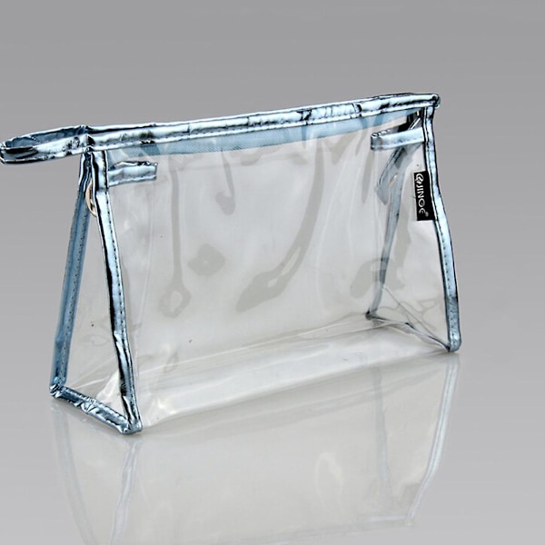 1 5 10 Klar Transparent Plast PVC Rejse Kosmetisk Makeup Taske Lynlås