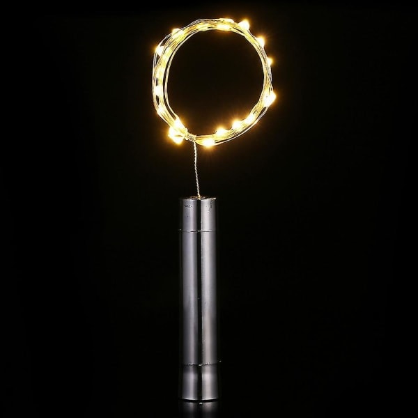 8-pak 20 LED Vinkorklys AA Batteridrevet 2 meter