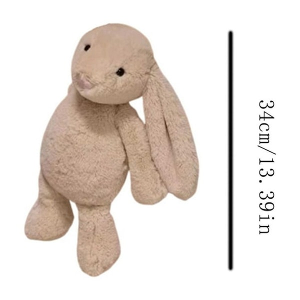 Jellycat Bashful Kaninbamse, 34 cm Blødt Legetøj - Perfekt Gave til Børn Piger Drenge Kvinder white