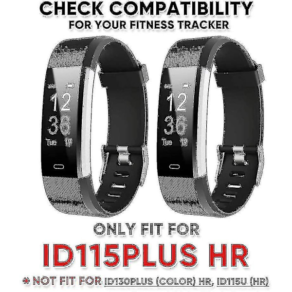 Veryfitpro Id115plus Hr Ersättningsarmband för Veryfit Pro Id115plus Hr Fitness Tracker Smartwatch