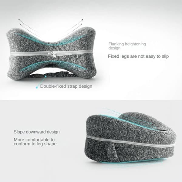 Memory Foam Kilkudde för sidosovare, höft- och knäsmärtlindring Cherry red