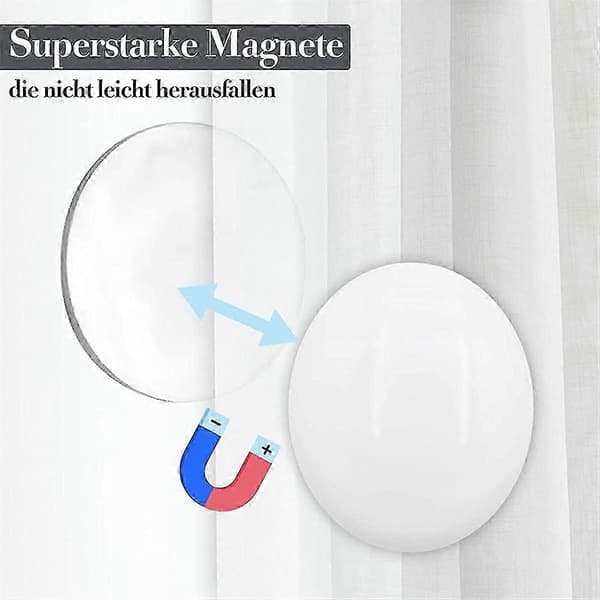 20 st magnetiska gardinvikter, draperivikter, magnetiska duschdraperivikter för botten av dukar och gardinfoder