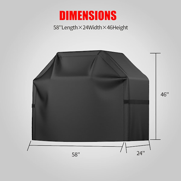 BBQ Grill Cover, Vandtæt, Vejrbestandig, Rivfast [GPA] 145*61*117cm