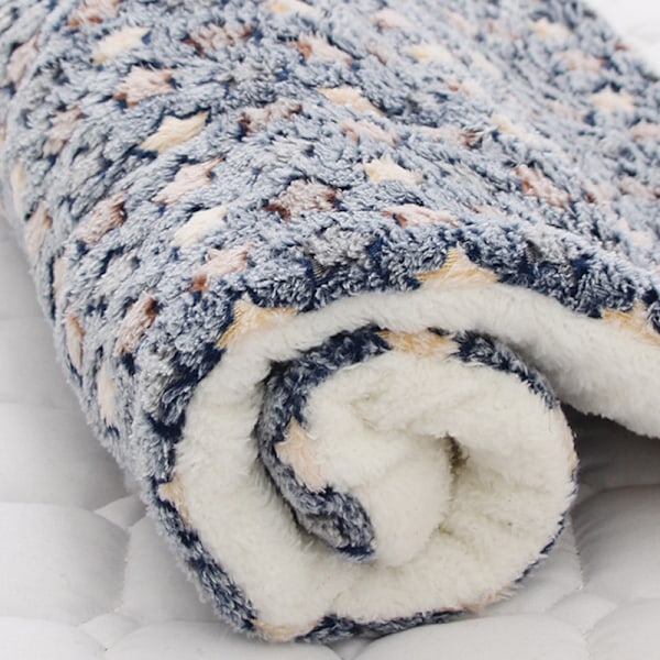 Husdyrsdyne Vinter Fleece Kat Hund Hvalp Seng Madras Sovende Som Billeder 9 As pics 9 49*32cm