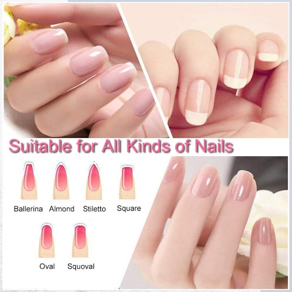 6 stk glass neglfil manikyr neglpleie fingernegl fil negl