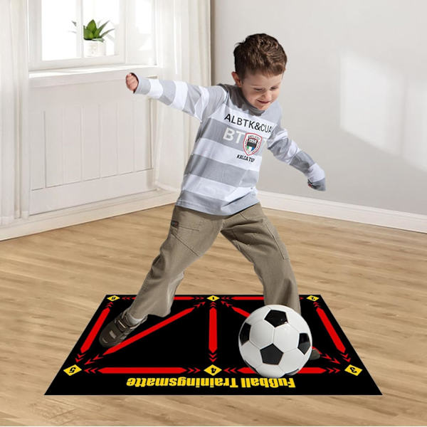 Fodboldtræningsmåtte, 90 x 60 cm Fodboldmåtte Boldkontrol, Skridsikker Fodboldtræningsmåtte 5