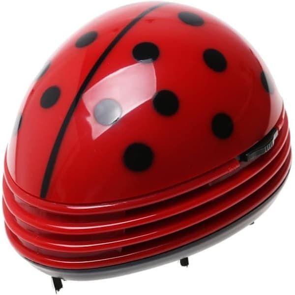 Mini Vacuum Cleaner for Desk, Ladybug Design, Home Office, Dust Collector, Table Vacuum Cleaner, Computer