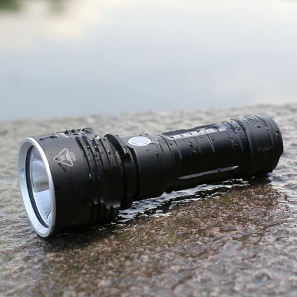 p70 Lommelygte, 30000-100000 Lumen Høj Effekt LED Ultra Lys Vandafvisende Lommelygte, Mest Kraftfuld XLM-P70 50W 3-Modes Blitz
