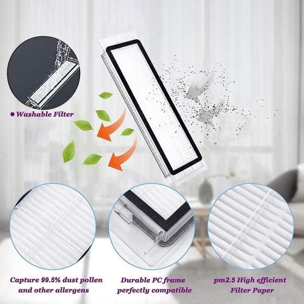 Reservdelar kompatibla med S5 Max, S6 Max, S6 Pure, S50-S65 robotdammsugare