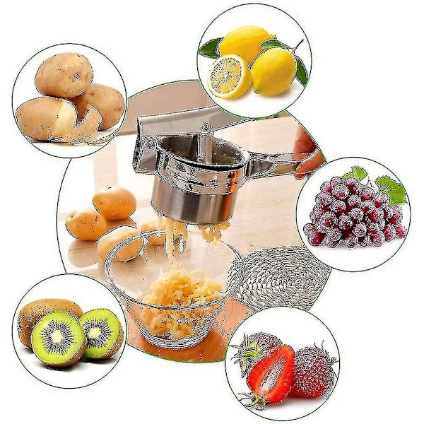 Premium Spaetzle / Kartoffelpresse lavet af rustfrit stål 3 siindsatser
