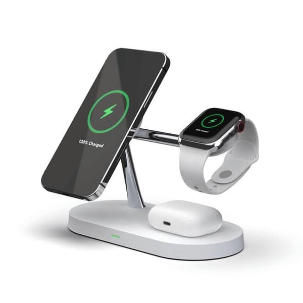 3-i-1 MagSafe trådløs oplader til iPhone, Apple Watch og AirPods white Vit