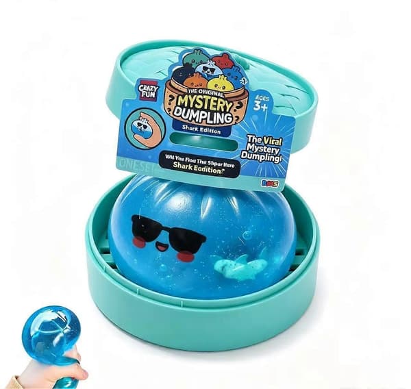 Original Mysterious Dumpling Shark Edition | Viral Blød Plyslegetøj Blind Box - Stor - Perfekt Gave 1pcs