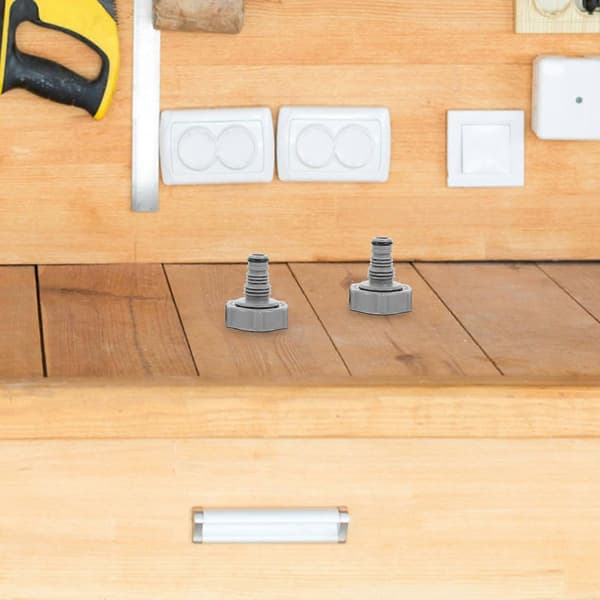 2 stk. poolstøvsugerslangeadapter Støvsugerrørforbindelse Poolslangeforbindelse Kompatibel med Bestway P6H1419 Grå Grey 5.20X5.00X5.00CM