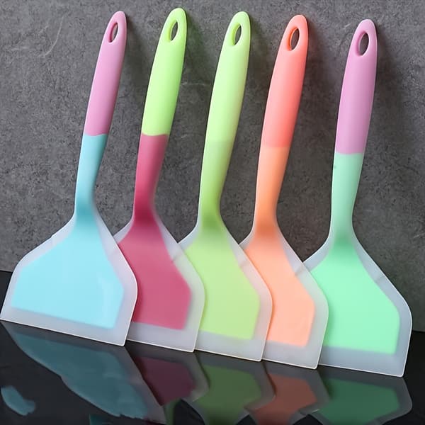 4-delat silikonspatelset för wokmatlagning med läckagesäker design 4 silicone spatulas