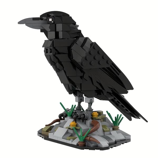 MOC Ravne Byggeklodser Sæt Dyremodel Fugleklodser Gave til Børn og Samlere 357pcs
