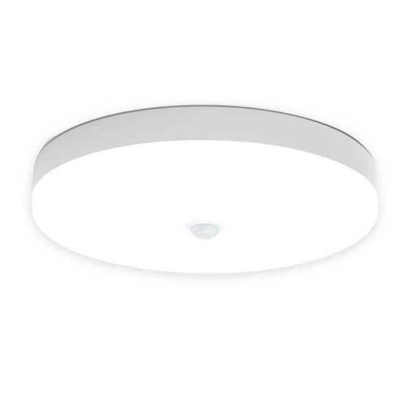 Rörelsesensor LED-taklampa 12W 6500K, IP56 Vattentät Rund