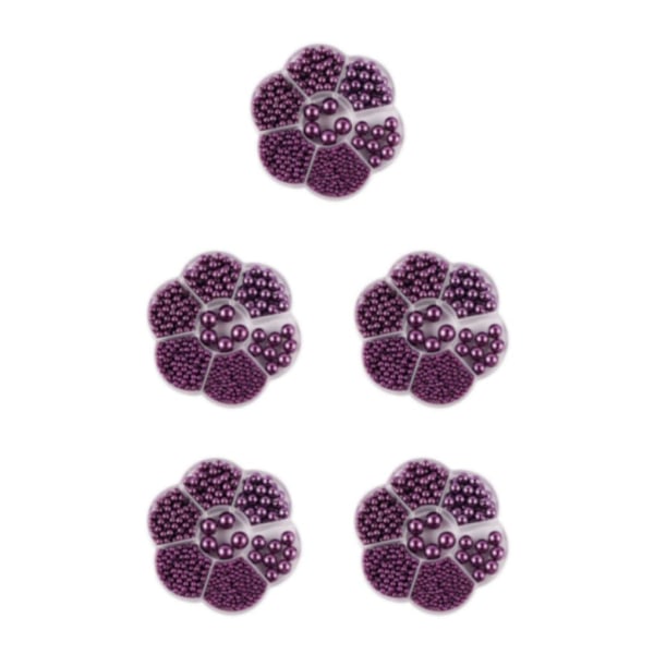 1/2/3/5 1150 stykker DIY-perlepærler for å lage vakkert smykke Deep purple Deep purple 5PCS