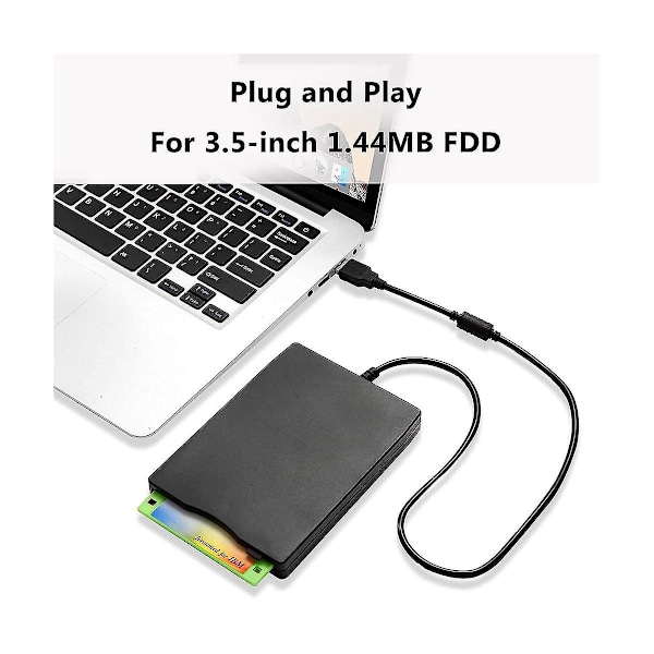 USB-diskettstation 3,5 tum Extern Bärbar 1,44 Mb FDD Diskettstation för Windows 7 8 200