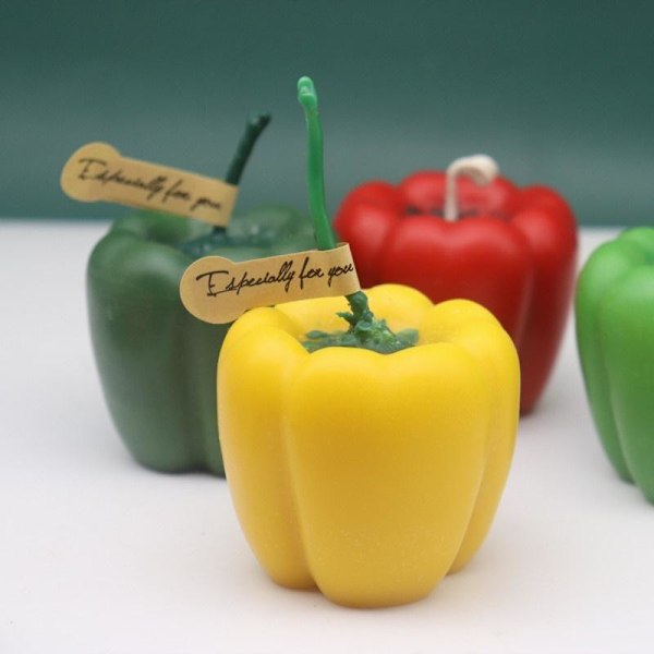 Lysformer Lys Stearinlys DIY Støbeforme i Silikonform chili