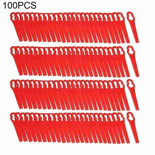 100 stk Erstatningstrimmer Einhell Plast Hage Gressklipper Kanttrimmer Gress Einhell Hageverktøy Grønn[qb] Green