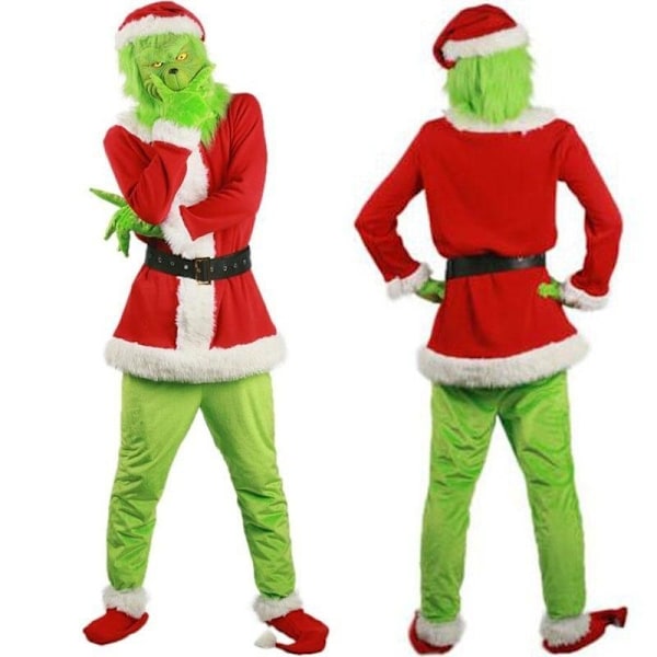 Joulu juhla cosplay Grinch -asu naamio lapsille/aikuisille 100 cm