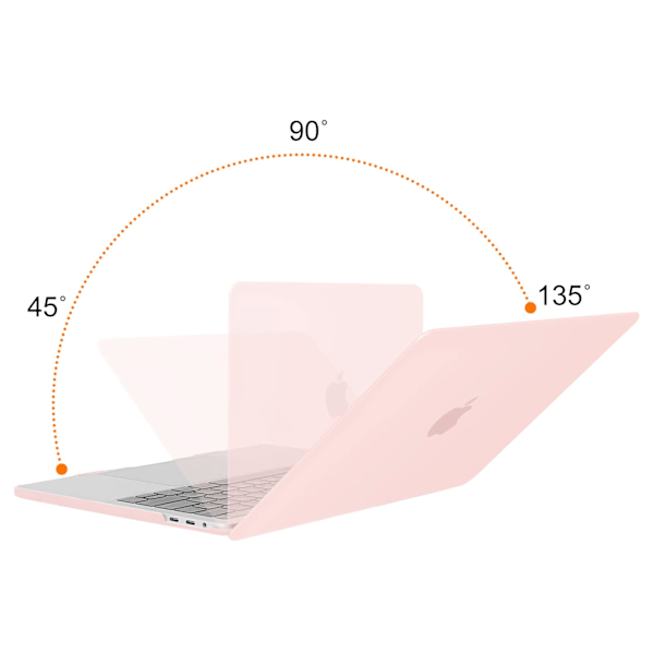 Kotelo MacBook Pro 13 tuuman A1706 A1708 -malleille, Pinkki