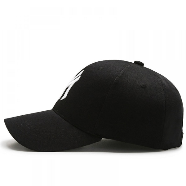 47 New York Yankees Klar Justerbar Baseballkasket (Sort Broderet)