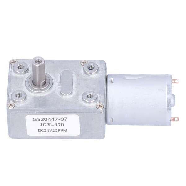 DC 24V Worm Gear Motor with Regulator High Torque Mini Turbine Reducer for Robots Electronic Lock 24V20RPM