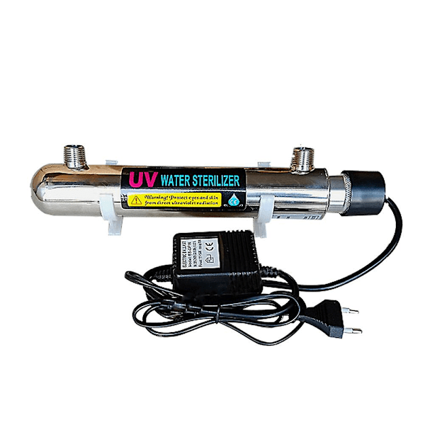 220V 12W UV-vannrenser i rustfritt stål for akvarium, drikkevann, industriell vannbehandling