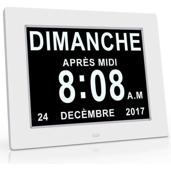 Kalenderur - Automatisk dæmpning - 8 tommer - Hvid—yux